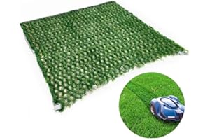 Auto-Mow Hybrid Grass Artificial Mesh Lawn Protector - Provides Better Grip for Robotic Lawnmower - Strengthen The Root System - This is not Turf (31x31in)