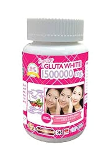 super whitening glutathione 1 Bottle X 30 Softgels Supreme Gluta White 1500000mg. Super Whitening Glutathione Anti
