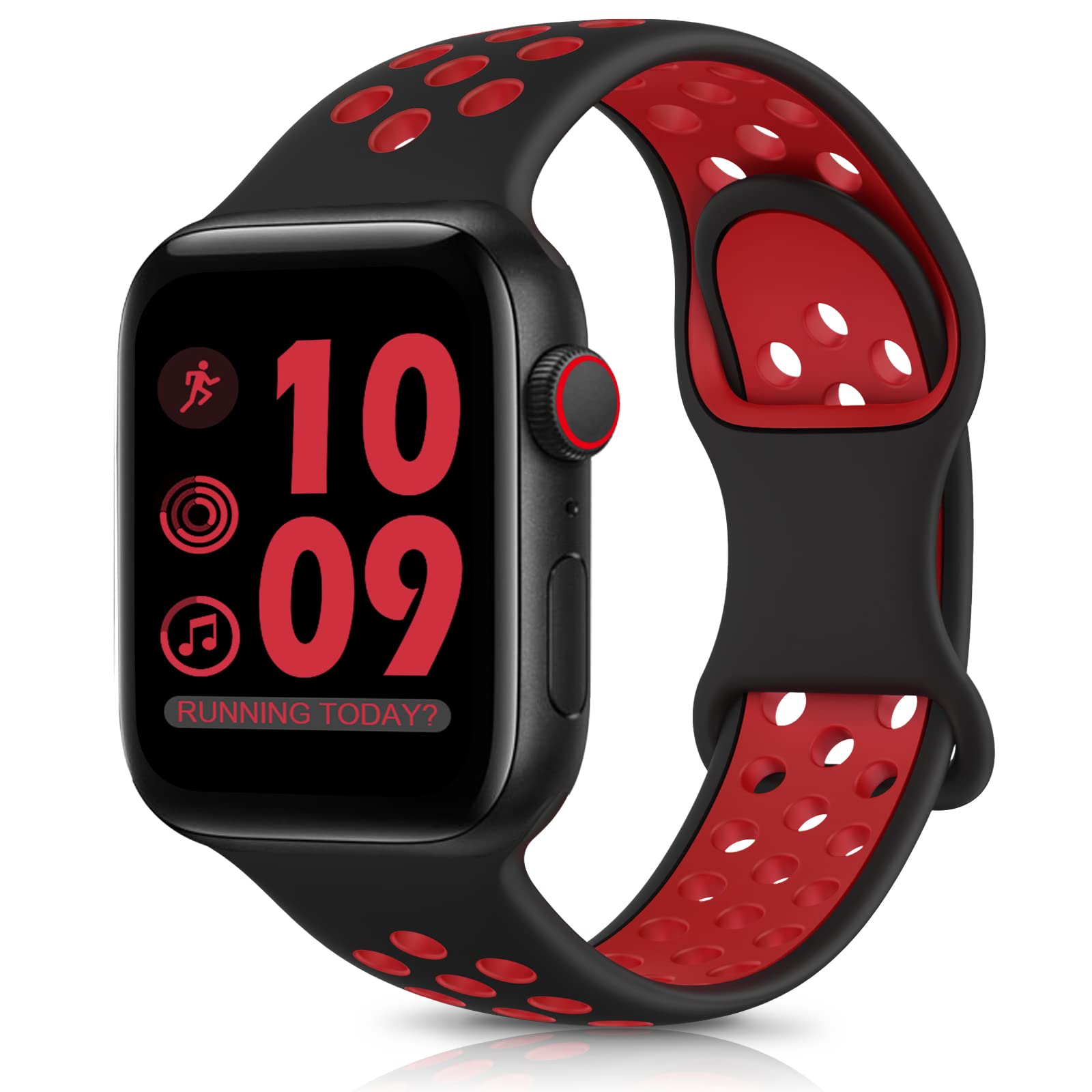 DigiHero Sport Straps Compatible with Apple Watch Straps 44mm 46mm 42mm 40mm 45mm 41mm 38mm 49mm Women Men, Breathable Soft Silicone for iWatch Series 11 10 9 8 7 6 5 4, Ultra SE 3 2 1