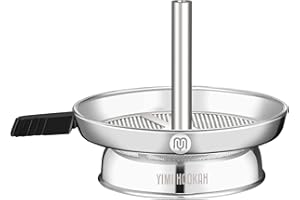 MY YIMI HOOKAH Yimi Hookah® Chimney Bowl Stainless Steel Shisha Charcoal Holder Bowl HMD Hookah Heat Management System