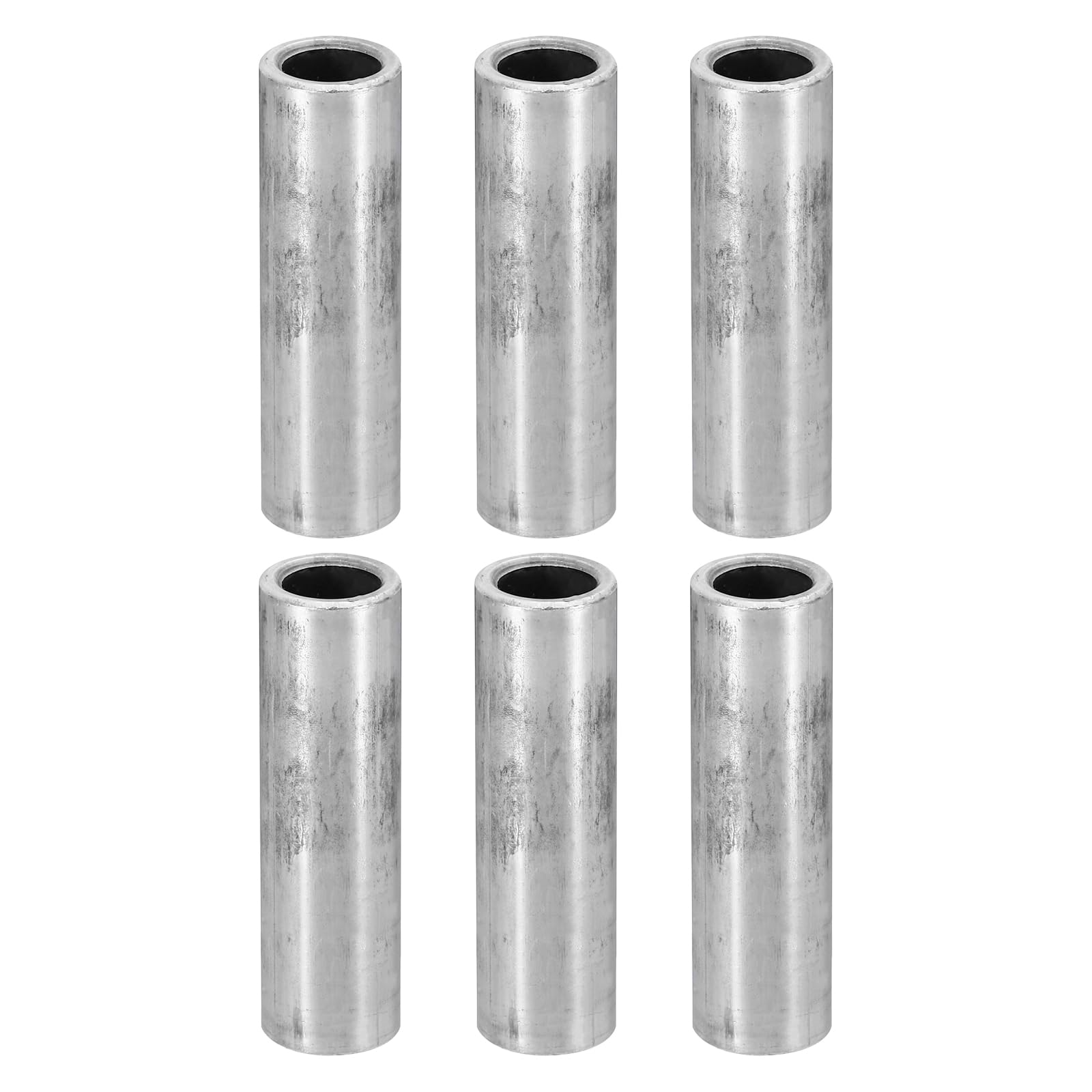 PATIKIL M8 Steel Spacers, 6 Pcs Metal Spacers Steel 8.2mm ID x 12mm OD x 40mm L Carbon Steel Spacer Screw Standoff Round for 5/16in or M8 Screw Bolts