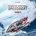 RC Boat, Remote Control Boat for Pools and Lakes, Fast Racing Boats for Boys & Girls, 2.4Ghz High Speed Remote Control Sail Boats Electric Summer Toys for Kids Adults