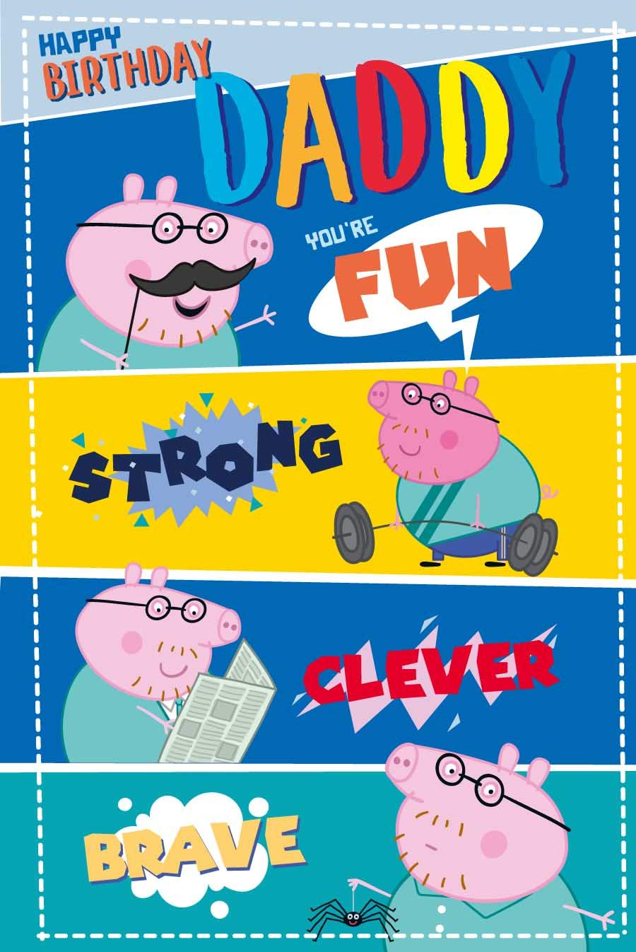 Official Peppa Pig Daddy Birthday Card