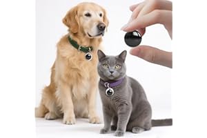 FGEHX Mini Cat Trackerr – Accurate Pet Finder for Locator for Cats Key Lightweight, No Subscription or Monthly Fee, Easy-to-Use GPS Tag