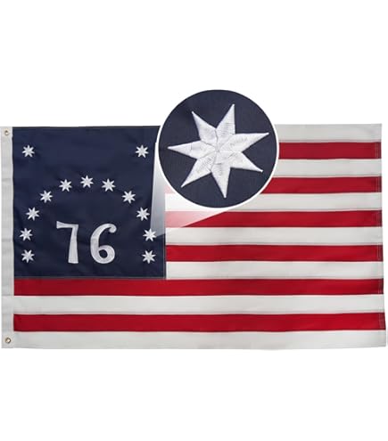 Amazon.com : Founding Fathers Flags - 76 Bennington Vintage Flag