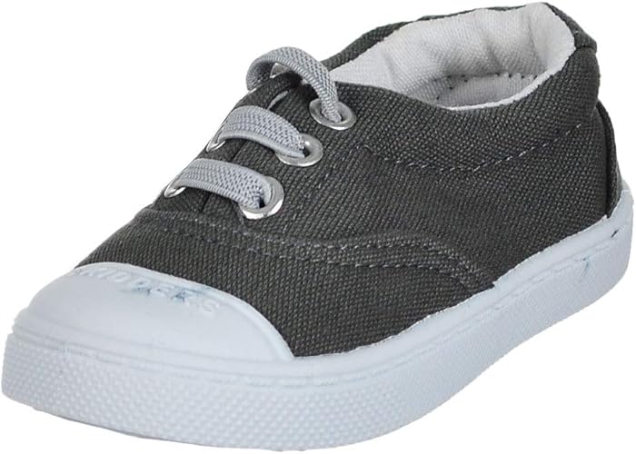 boys grey canvas shoes