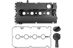PYHAUTO Engine Valve Cover Kit L4 1.6L 1.8L with Oil Filler Cap and Gasket and Bolts Compatible with 2012-2018 Sonic, 2010-2016 Cruze, 2013-2020 Trax, 2009-2011 Aveo Replace 264-920 55558673 55564395