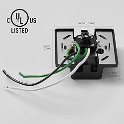 VANoopee H Track Floating Canopy Connector Black