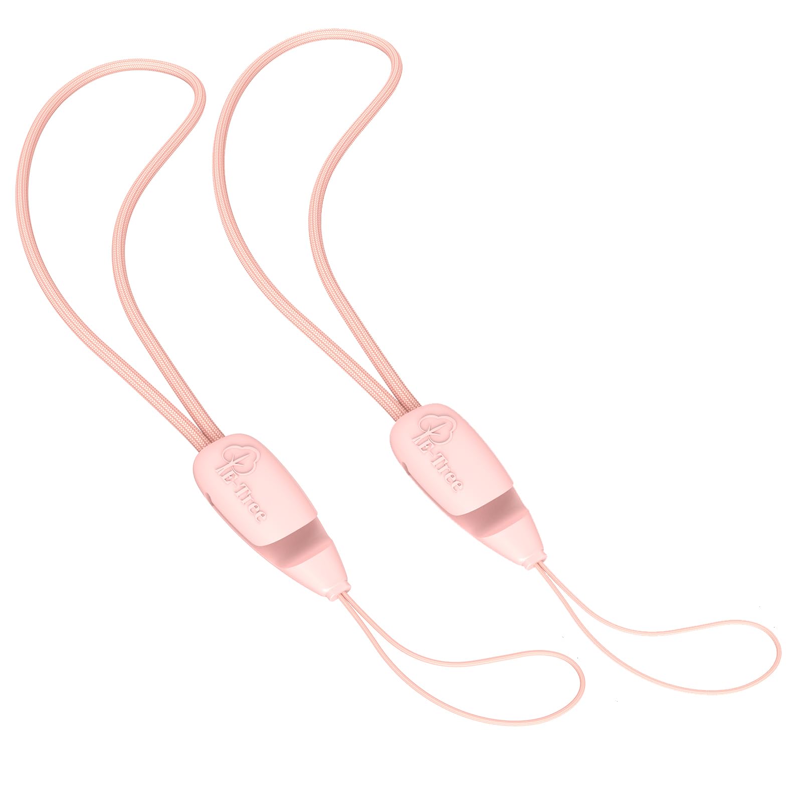 E-Tree 2 Pack Multi-Purpose Wrist Lanyard Hand Strap for Cell Phone Case Camera Airpods Keys Keychain Keys USB Flash Drive (Pink & Pink)