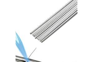 SKYPRO 10Pcs Aluminum Welding Rods 0.08 x 9.84 Inch Universal Low Temperature Welding Cored Wire Easy Melt Aluminum Brazing R