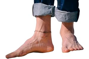 Infinity anklet for men, men's anklet with a bronze infinity charm and a brown cord, anklet for men, gift for him, men's ankl