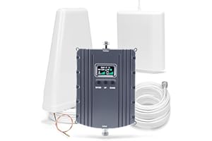 SNDCELLUP Cell Phone Booster for Home,Up to 5500Sq Ft,Cell Phone Signal Booster for Band 2/25 / 4/66 / 5/12 / 17/13 with All U.S. Carriers,Boosts 5G 4G LTE, FCC Approved Cell Booster