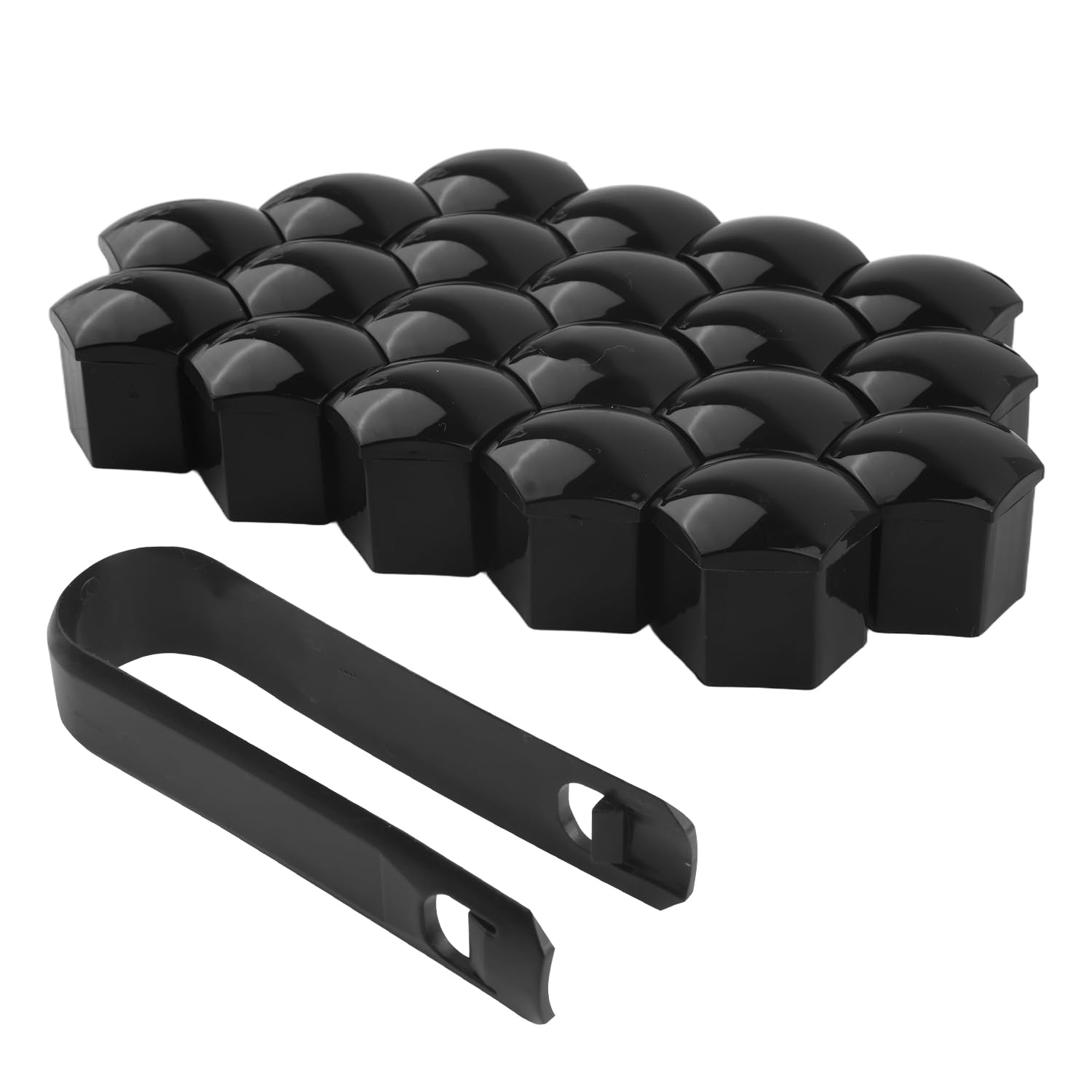 Photo 1 of 20PCS 21mm Lug Nut Covers with Disassembly Tool,Hex Lugnut Covers for Protecting & Decorating Wheel Bolts,Rust-Resistant Car Accessories Lug Nut Caps for Cars SUVs (21mm)