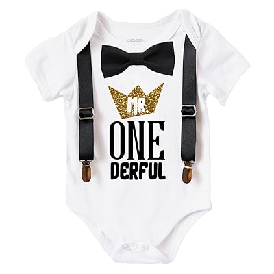 Noah S Boytique Mr Onederful First Birthday Outfit Boy With Bow Tie