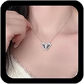 Xduargs Boho Crystal Butterfly Necklace Choker Vintage Rhinestone Butterfly Pendant Necklace Shiny Cz Butterflies Necklaces Butterflies Animal Necklaces for Women