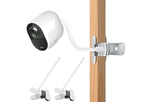 AOZTSUN 2Pack Flexible Clamp Mount Compatible with Arlo Cam, Arlo Pro/Pro 2/Pro 3/Ultra/Ultra 2, & Others Flexible Gooseneck Mounting Bracket No Tools or Wall Damage Required (White)