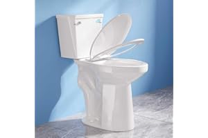 Simple Project 21 Inch High Toilet Elongated With Comfort Chair Seat, 1.28 Gpf Powerful Single Flush Extra Tall Toilet, 12 Inch Rough In Bathrooms Comfort Height Toilet For Seniors & Tall Person