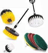 QTACIE 20Pcs Drill Brush Attachment Set Fits Most Drills Kitchen Bathroom Car view 7