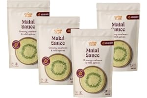 THE CUMIN CLUB Cumin Club Malai Sauce - Rich and Creamy Authentic Indian Sauce - Ready to Eat Convenient Indian Comfort Food with Farm-Fresh Ingredients - Easy to Prepare Perfect for Busy Lifestyles - Pack of 4