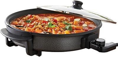 Quest 40cm Multi-Function Electric Frying Pan with Lid 240C Temp
