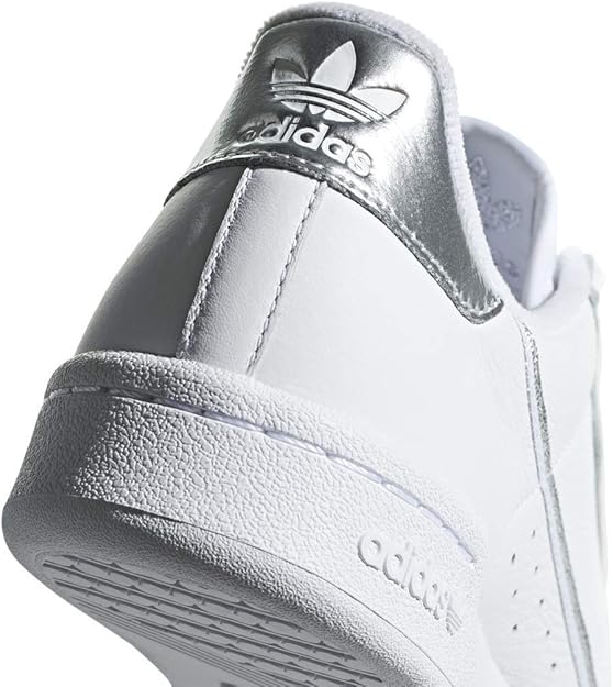 adidas continental 80 white and silver