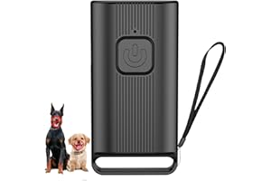 BAOPILONG Mini Ultrasonic Dog Bark Deterrent Device - Stop Dog Barking Device for Own or Neighbor's Dog, Rechargeable Anti Barking Dog Trainer Portable Stop Barking Pet Training Tool