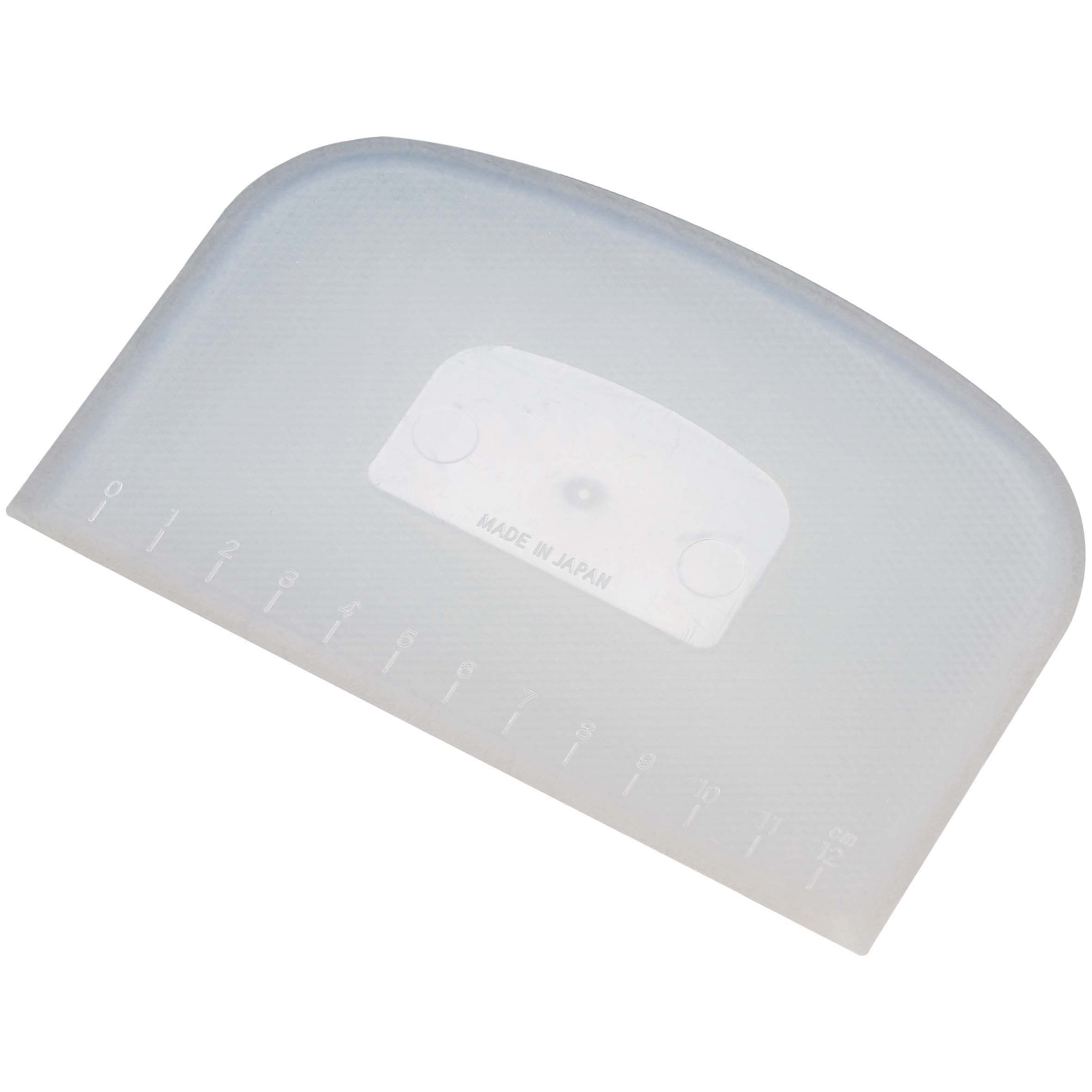 タイガークラウン スパテラ・スケッパー 白 145×3×97mm 目盛付ドレッジ ポリエチレン 生地 流し込む ならす 裏ごし 555商品画像