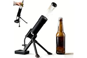 Beer Bottle Mortar Bottle Opener, 51mm Mortar Beer Bottle Opener,Hands-Free Push Down Opener Heavy Duty Tactical Cap Launcher