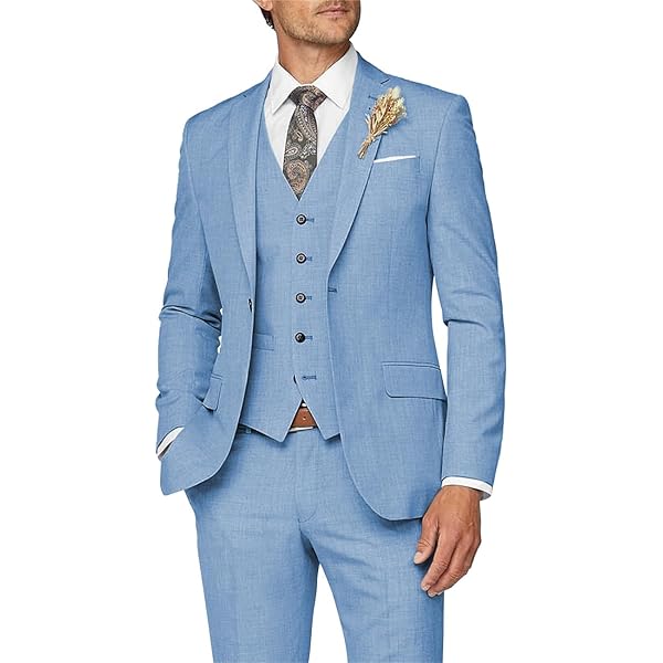 OGU Costue 2 Pièces Pour Hoe Coupe Ajustée Avec Un Bouton à Revers