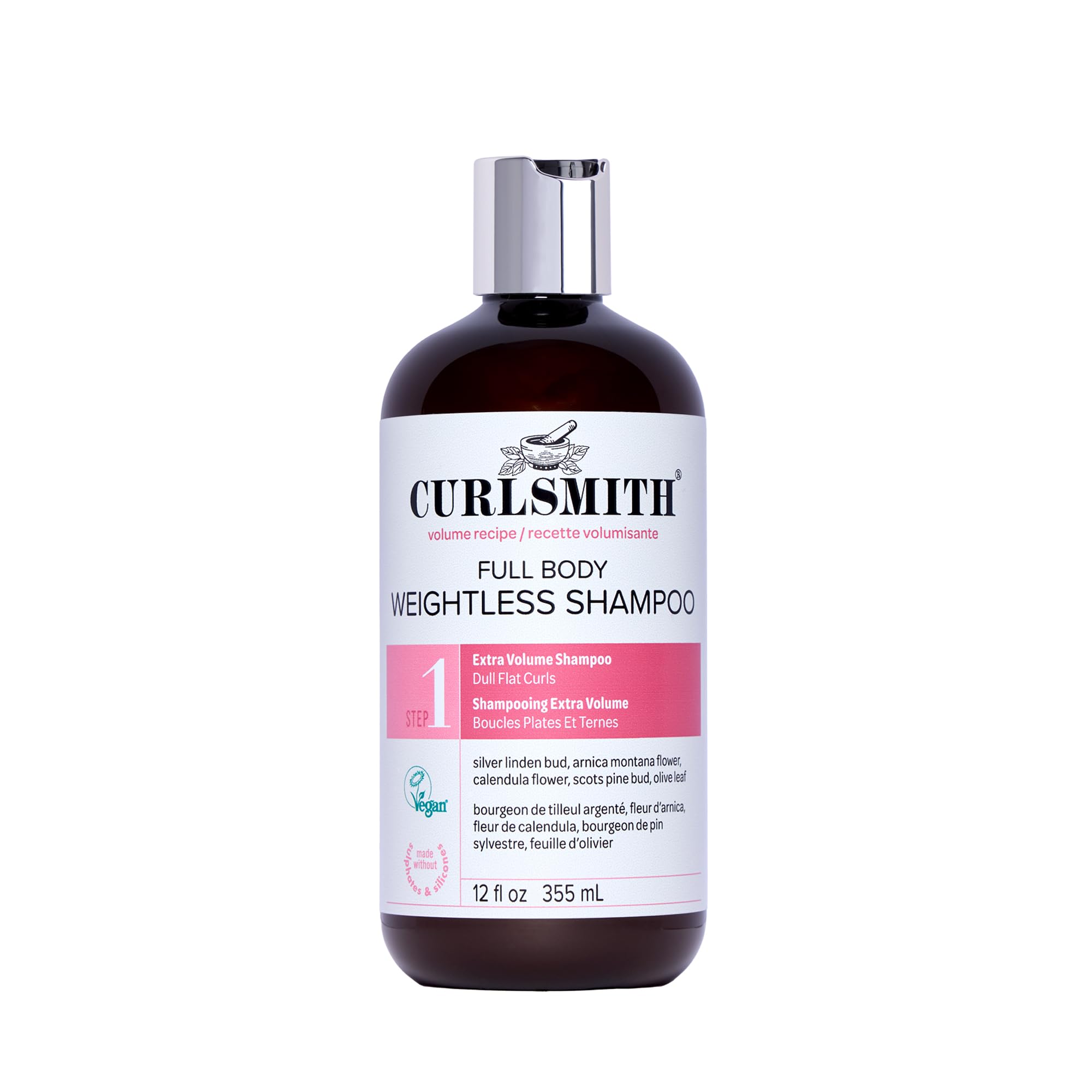 Curlsmith - Full Body Weightless Cleanser, Volumizing Shampoo for Wavy, Curly or Coily Hair, Vegan (355ml/12fl oz)