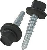 Keple 4.8x25 mm Roofing Screws Hex Head Self-Drilling Multi-Color RAL 7016 (50 view 1