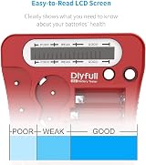 DLYFULL Universal Battery Tester with LCD AA AAA C D 9V CR2032 CR123A CR2 view 3