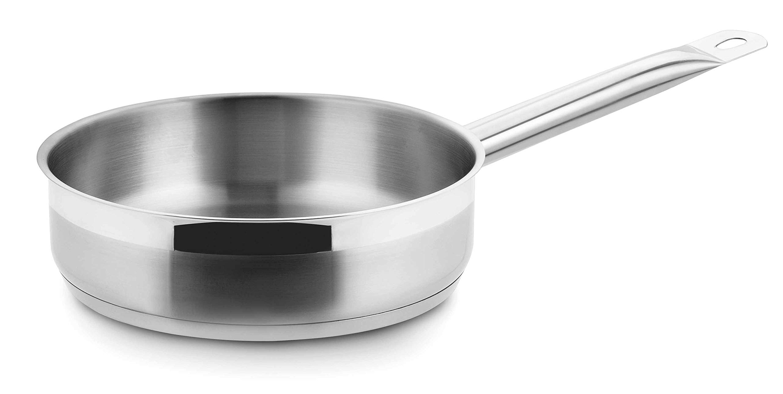 Lacor 57625 Eco-Chef Sautex without Lid, 24 x 6 cm, Silver