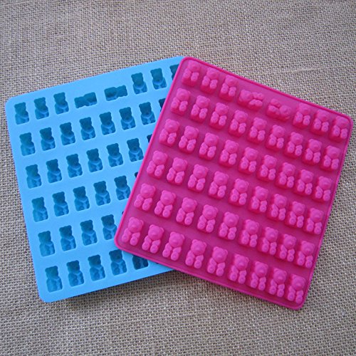 ☀ Dergo ☀ 53 Cavity Silicone Gummy Bear Chocolate Mold Candy Maker Ice Tray Jelly Moulds - Thumbnail 3