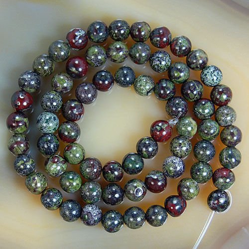 Natural African Blood Stone Round Gemstone Loose Beads 6 8 10 12 14 16mm More Size Offer (6mm)