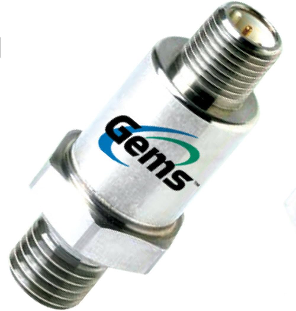 Gems Sensors 3100T20CPS1JB000 Heavy Duty Compact OEM Pressure Transmitter, 0.5 to 4.5 VDC Output, 0-2000 psiS Pressure, 7/16"-20 UNF