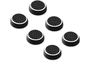 6PCS PS5 Silicone Thumb Cap, Non-slip Silicone Analog Joystick Thumb Stick Grip Cap for PS2, PS3, PS4, PS5, Xbox One, Xbox Se
