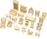 CUTEROOM Dollhouse Furniture Laser Cut 3D Puzzle 34 Pieces Kit view 2