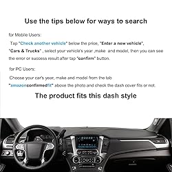 Yiz Dashboard Mat Dash Cover Custom Fit for