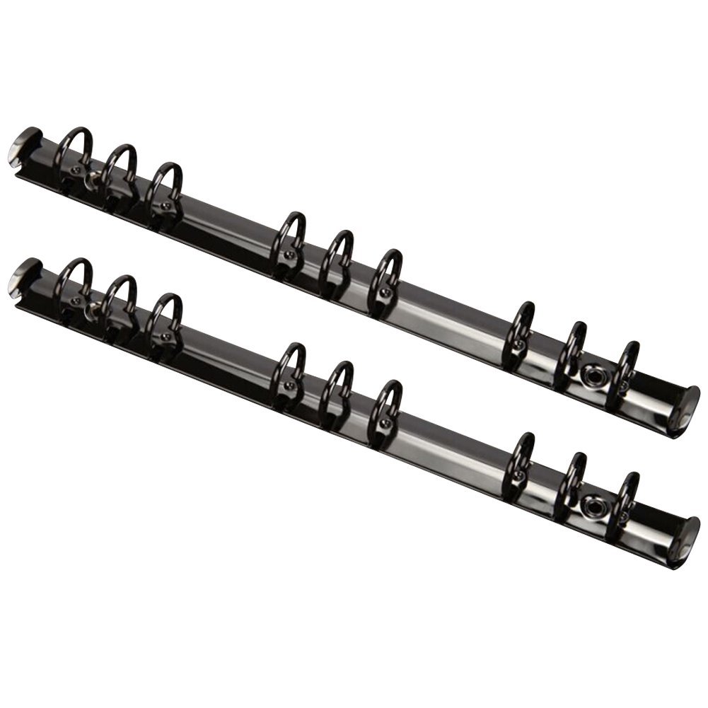 Green Bronze Exttlliy 2Pcs Metal B5 Notebook 9Ring Binder Mechanism