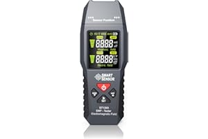 ZEMIRO CHARGE EMF Meter, Handheld LCD EMF Tester, Digital Electromagnetic Field Radiation Detector for Home, Office, Car, Electric Vehicle, Outdoor, Pregnancy Protection