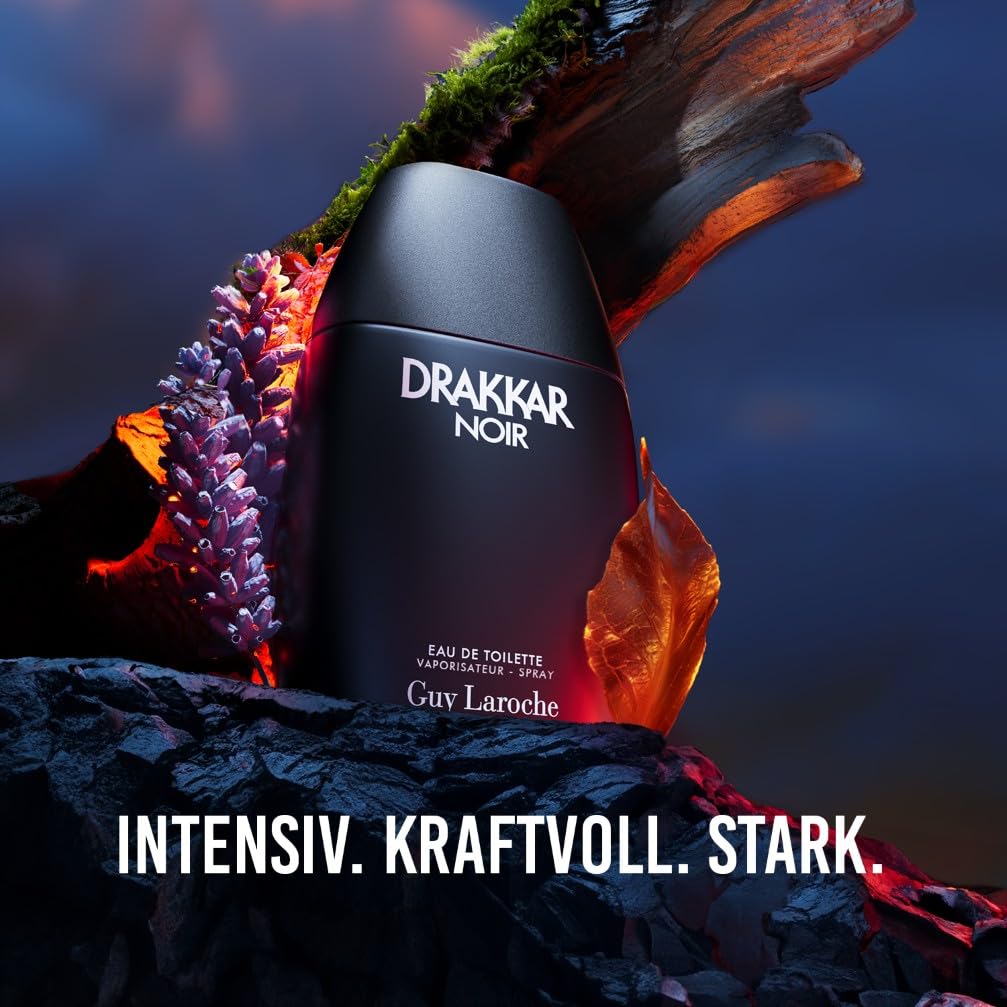 Guy Laroche Drakkar Noir Ikonischer Designerduft, Intensives und kraftvolles Eau de Toilette, Fougère-Mischung & aromatische Gewürze, Langanhaltendes Männerparfum, 100ml 2