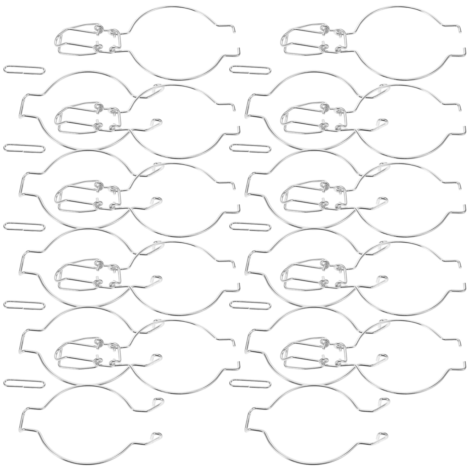 ABOOFAN Glass Canning Jar Accessories Wire Clamp Wide Mouth Glass Jars Sealed Buckle Metal Kitchen Storage Can Wire Locking Sealing Buckle Replacement Silver