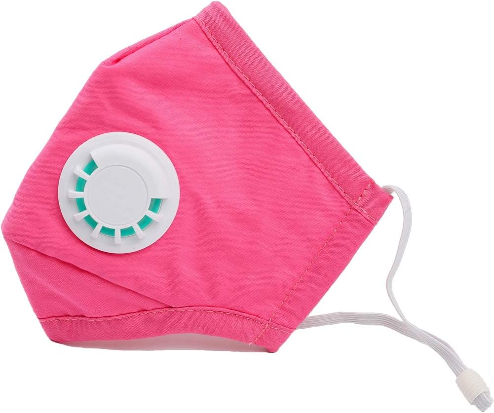Anti Pollution Dust PM2.5 Mask Washable and Replaceable Filters N99 Mouth Masks for Children (Pink)