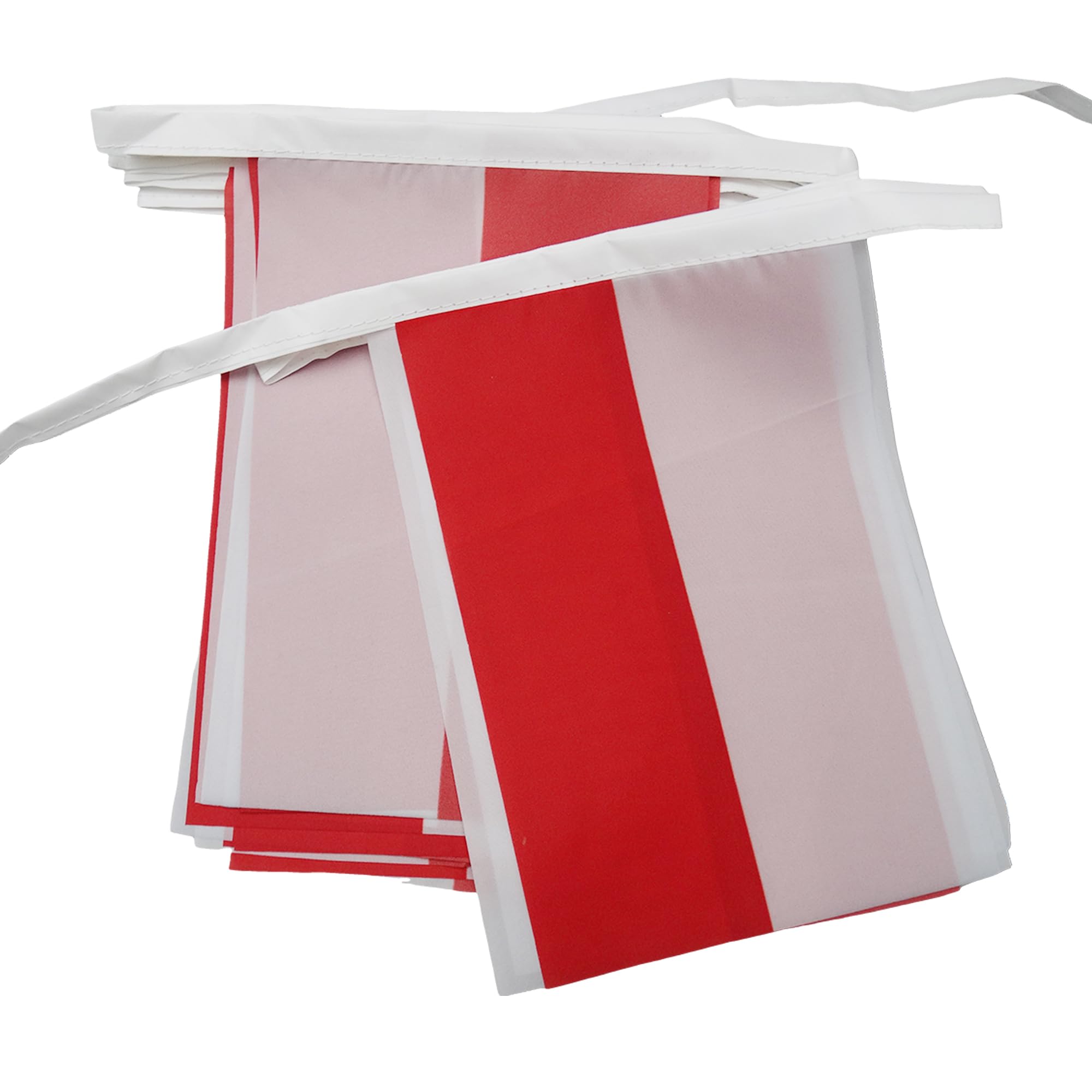 AZ FLAG Poland Bunting Flag, 20 Ft Garland with 20 Small Polish Flags 8'' x 6'', 100% Polyester String Pennant, 6 meters โ image 1