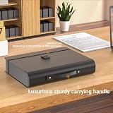 Fun storage File Organiser 24 Pockets A4 Rainbow Document Folder with Handle view 5