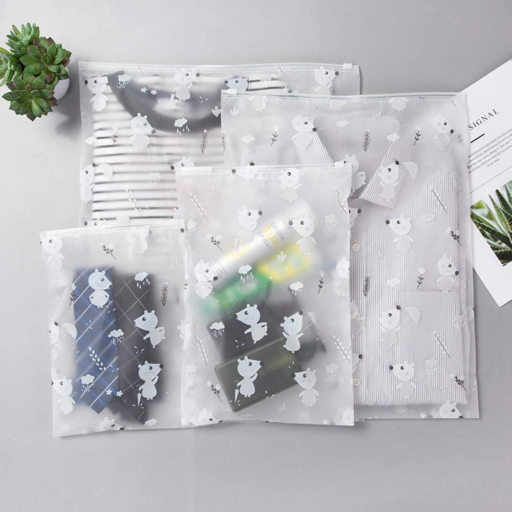5-Size Waterproof Clothes Storage Bags Packing Cube Travel Luggage Organizer Bag