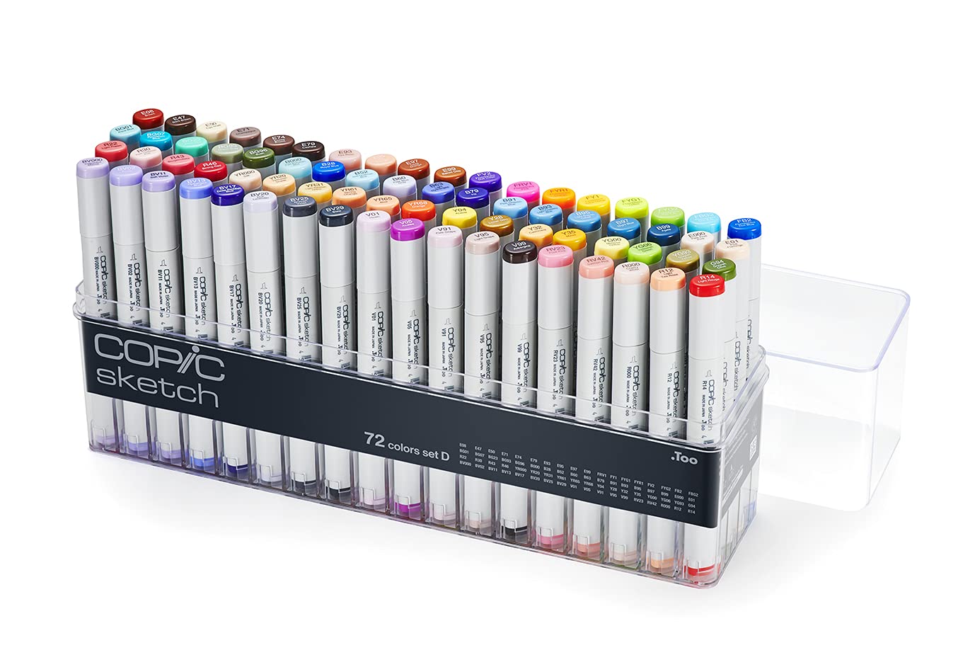 Copic Sketch Coloured Marker Pen - Set Of 72 D, For Art & Crafts, Colouring, Graphics, Highlighter, Design, Anime, Professional & Beginners, Art Supplies & Colouring Books — image 1