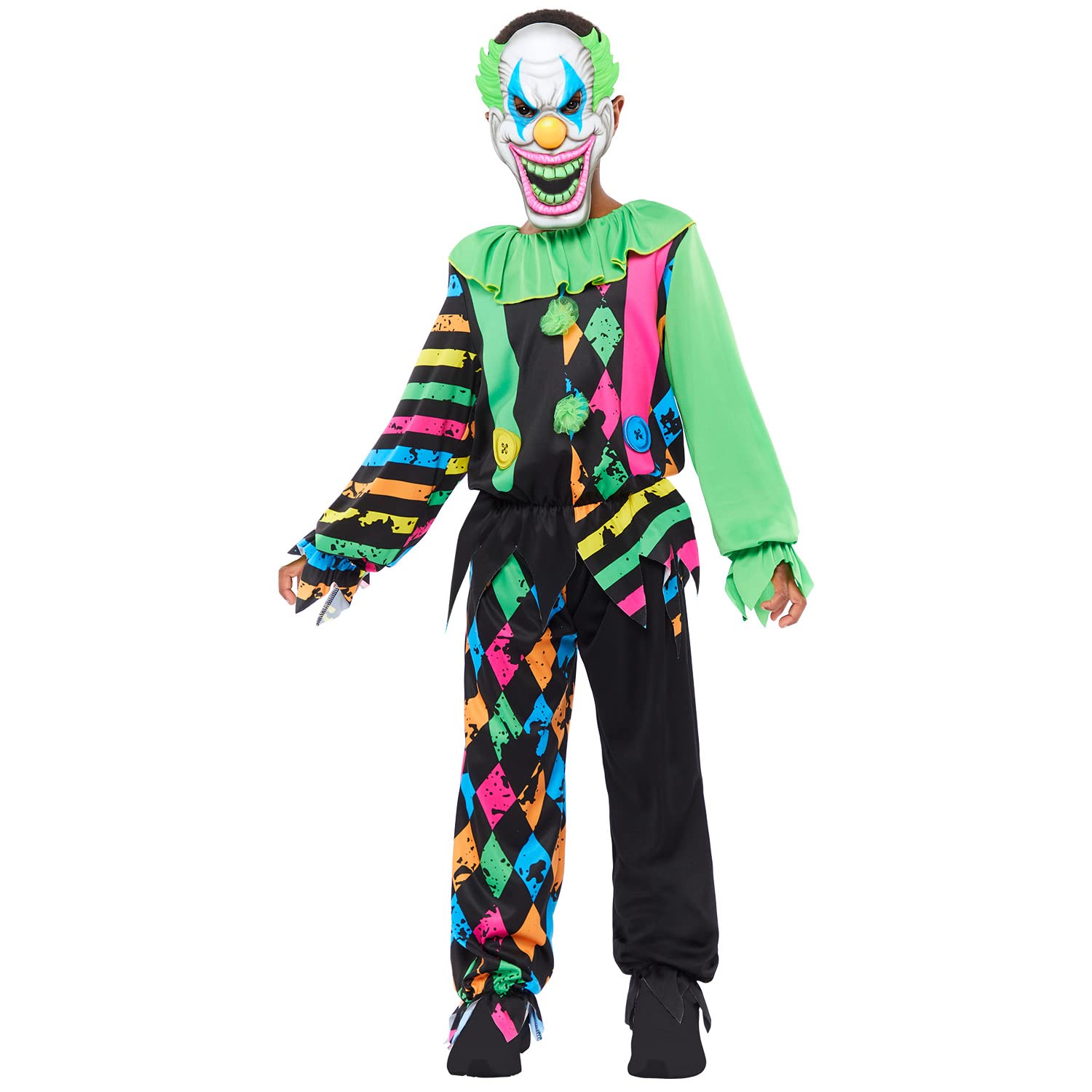 Amscan 9917875 - Boys Halloween Funhouse Horror Clown Fancy Dress Costume Age: 6-8 Years