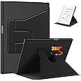 ProCase for Remarkable Paper Pro Tablet 11.8" 2024 Release Case with Pencil Holder, 360 Degree Rotation Protective Stand Cover Folio Smart Shockproof -Black